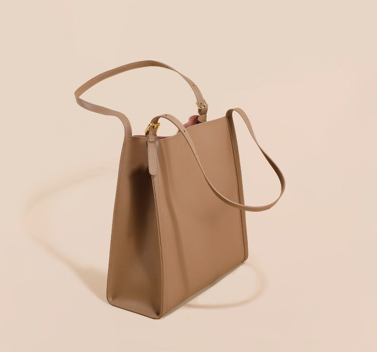 Genuine Leather Shoulder  Bag Large Capacity Tote Bag