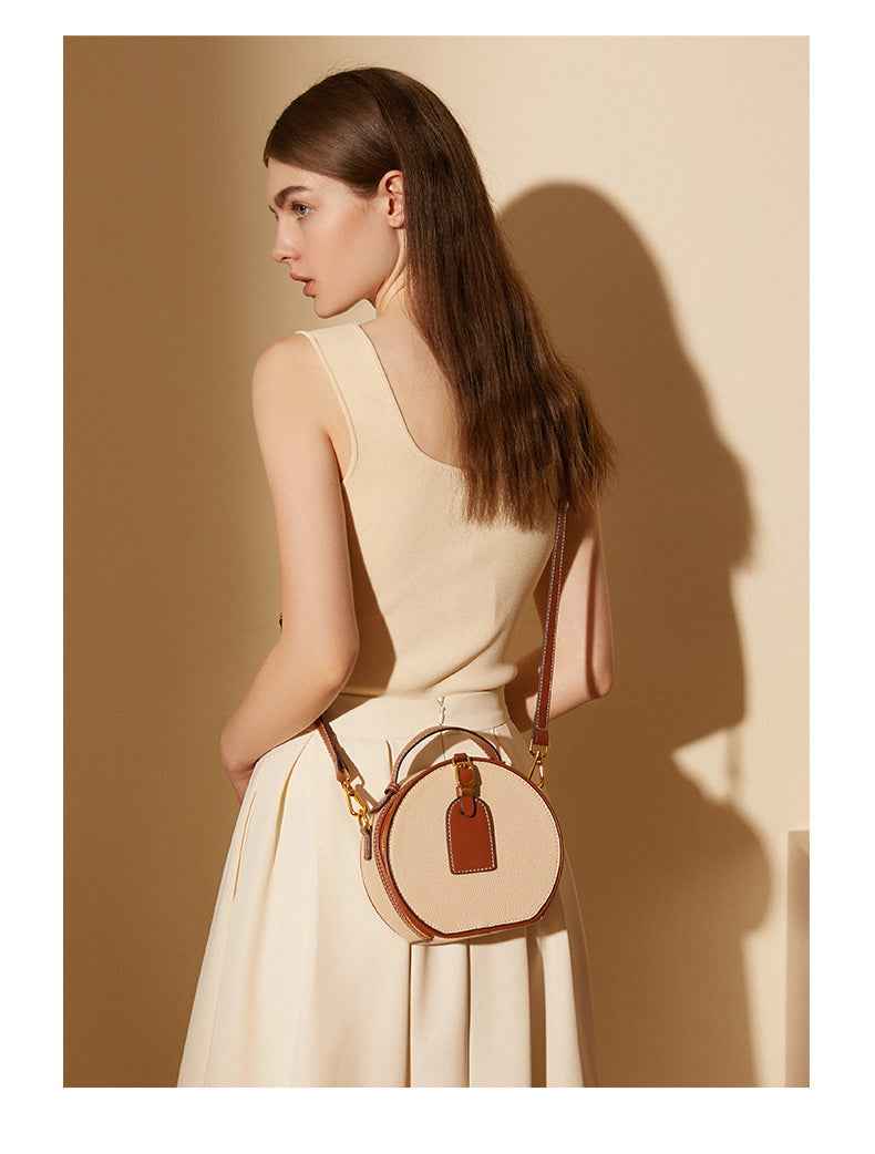 Genuine Leather Small Tote Bag Shoulder Bag Crossbody Bag