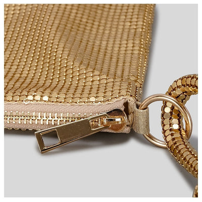 Aluminum Sequins Tote Bag - Stylish Aluminum Sheet Underarm Women's Bag Aluminum Sheet Underarm Women's Bag Met