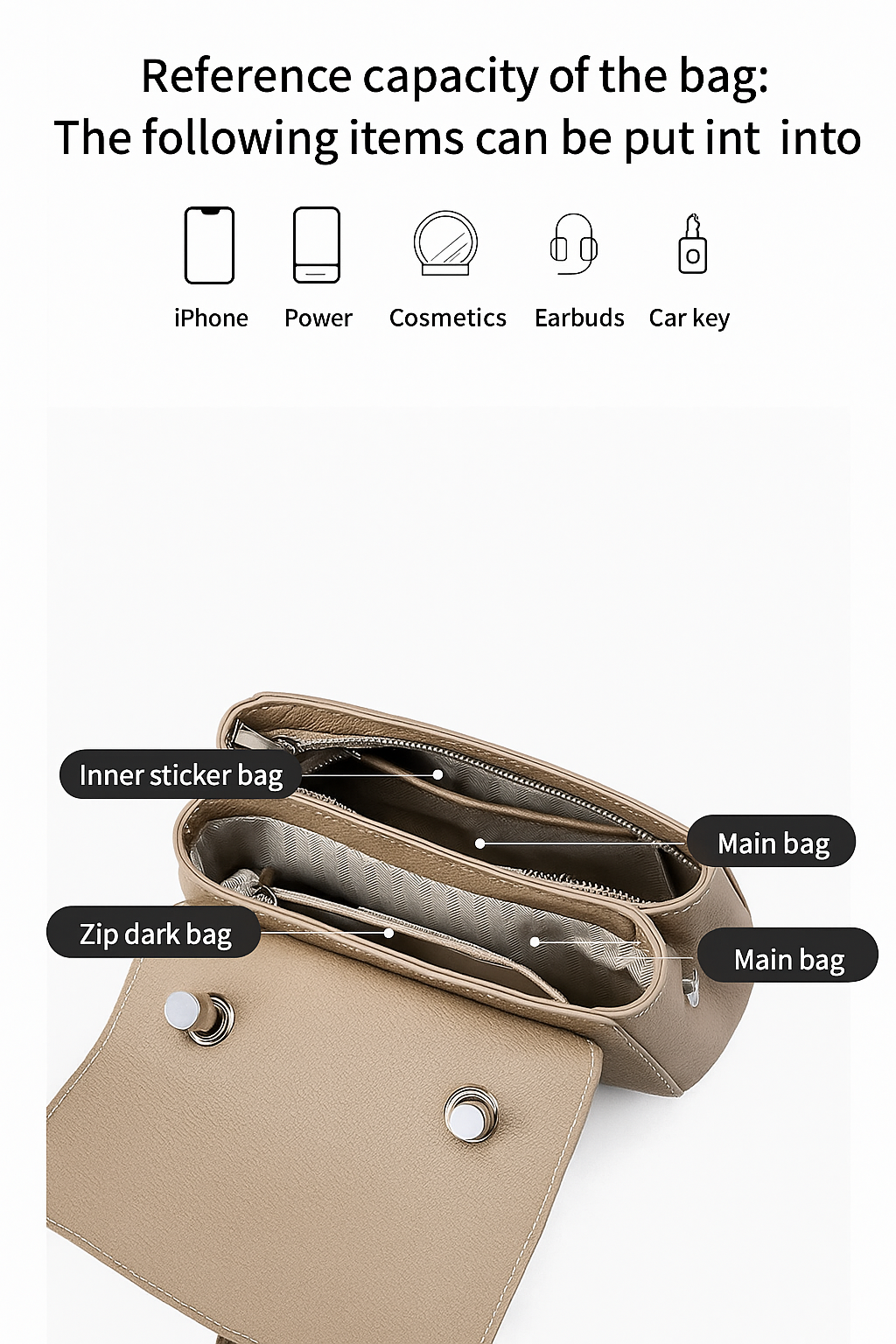 Genuine Leather Bag Women Tote Bag Crossbody