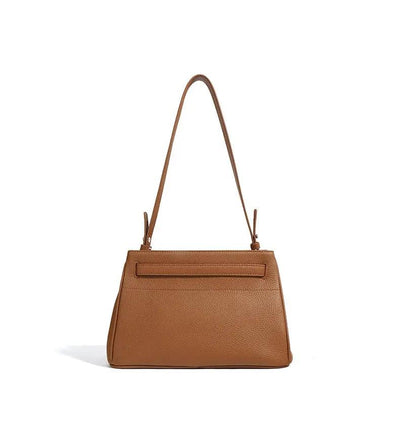 Lock Design Leather Bag - Genuine Leather Shoulder Crossbody Tote Bag Lock Design Leather Bag Genuine Leather Shoulder Bag Crossbody Bag Tote Bag