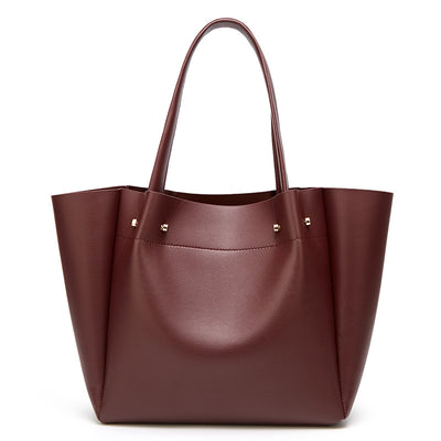 Vegan Leather Shoulder Tote Bag Large Capacity Tote Bag