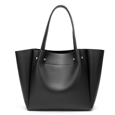 Vegan Leather Shoulder Tote Bag Large Capacity Tote Bag