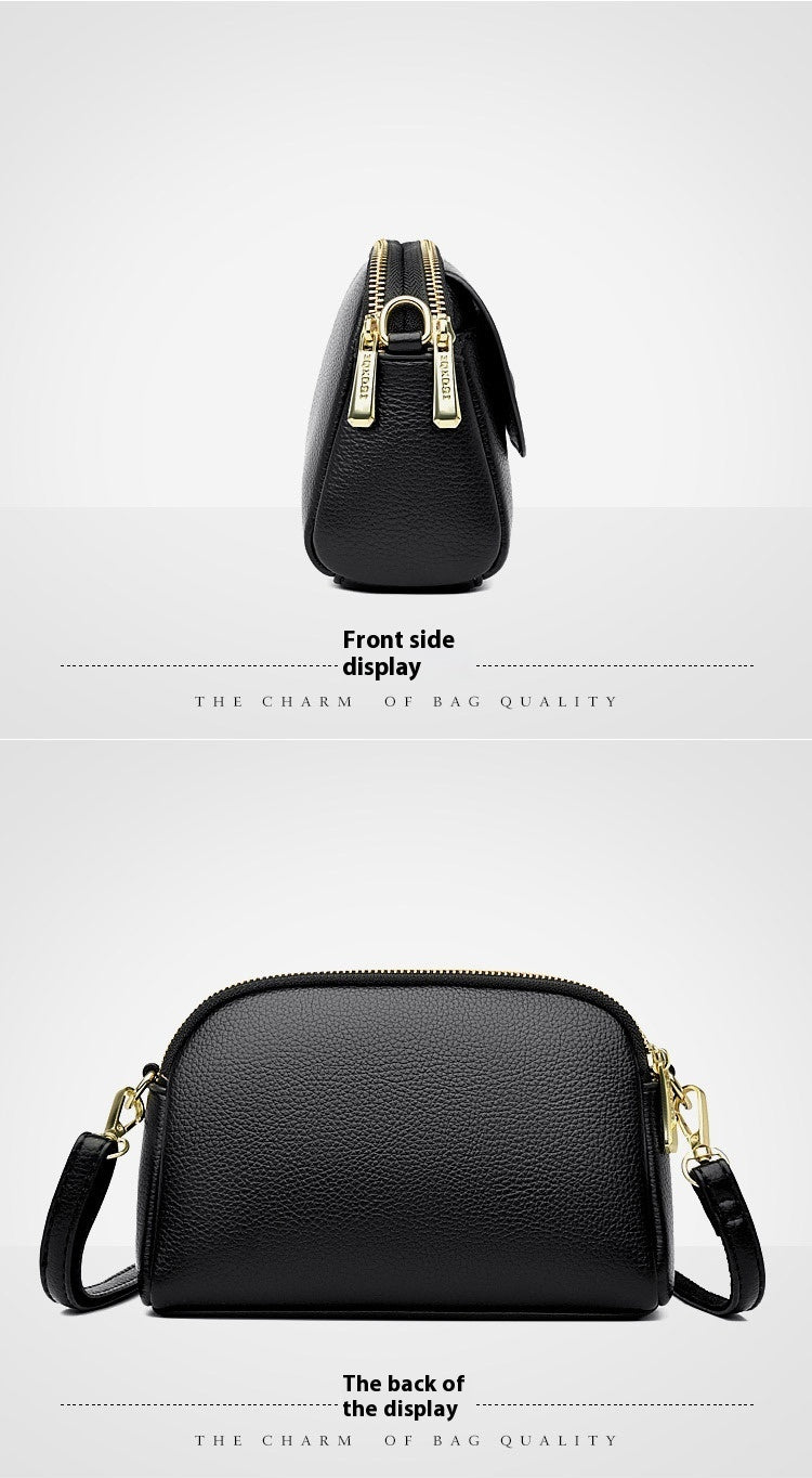 Vegan Leather Lightweight Soft Leather  Crossbody Bag Shoulder  Bag