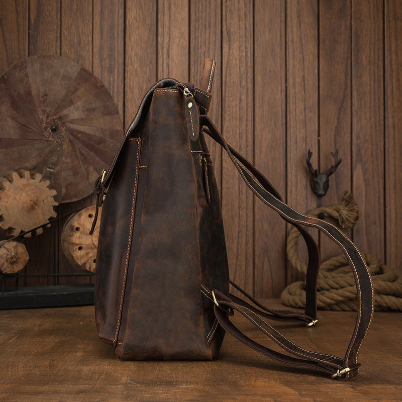 Casual  Genuine Leather backpack