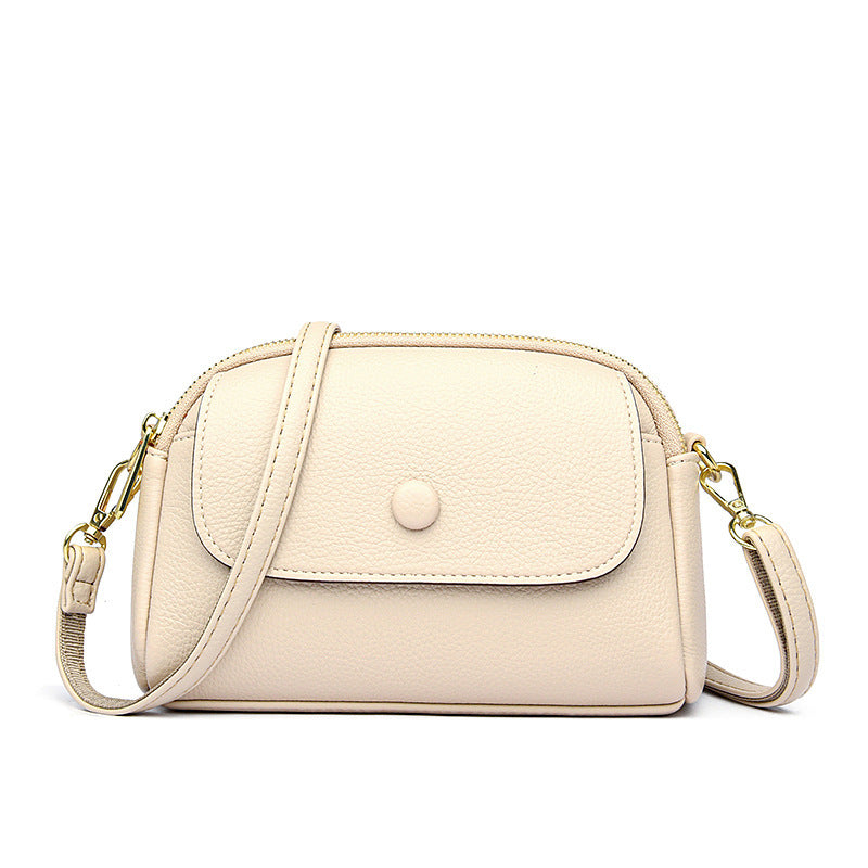 Vegan Leather Lightweight Soft Leather  Crossbody Bag Shoulder  Bag