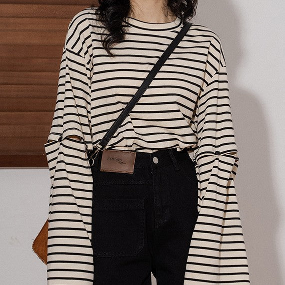 Causal  Striped T-shirt Women