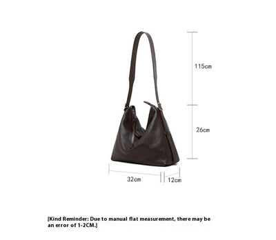 Genuine Leather Shoulder Bag - Versatile Underarm and Messenger Bag 3 in 1 Fashion Women Anti-Theft Backpack