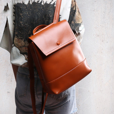 Large Capacity  Women''s Backpack Genuine leather Women''s Bag