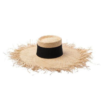 Flat Straw Hat Sunscreen Beach Raffia Straw Hat