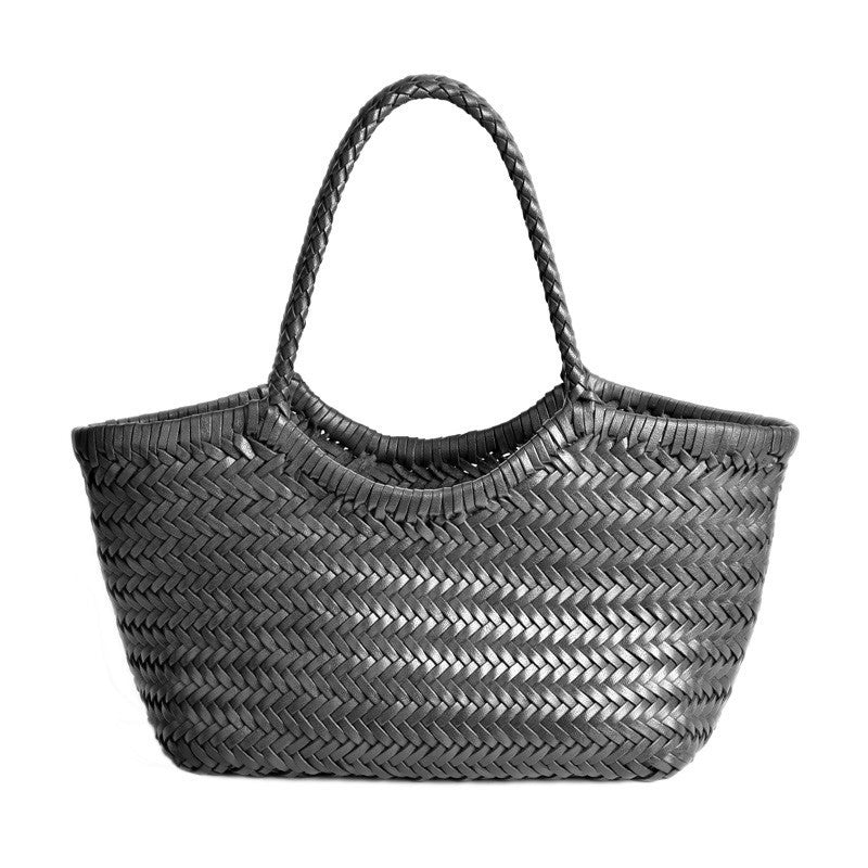 Tote Bag Genuine Leather Vegetable Basket Bag