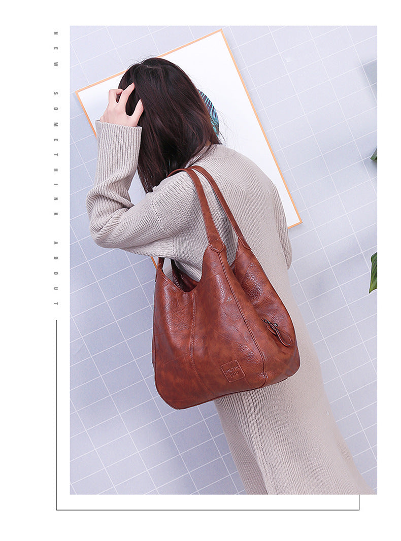 Vegan Handbags - Soft Leather Tote Bag for Stylish Everyday Use Vegan Leather Soft leather shoulder bag