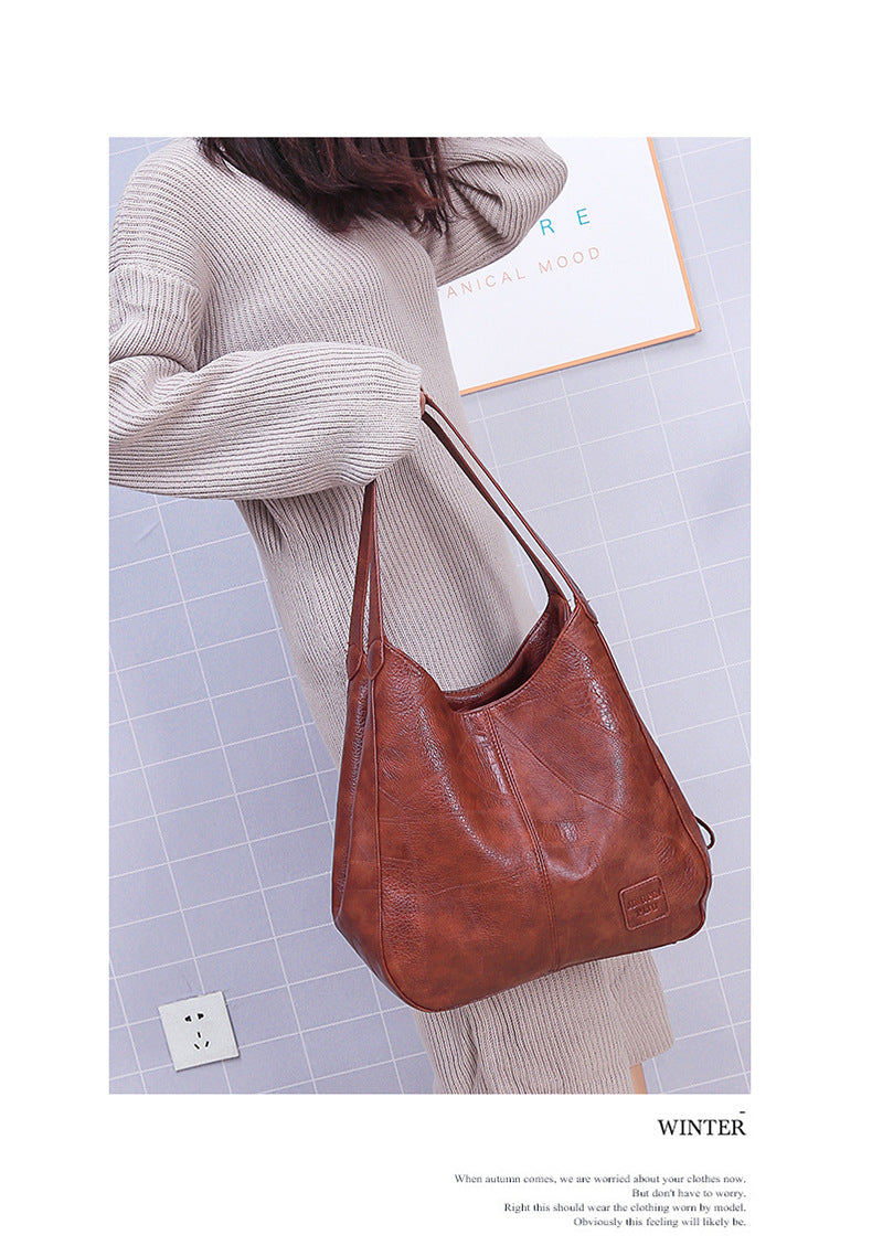 Vegan Handbags - Soft Leather Tote Bag for Stylish Everyday Use Vegan Leather Soft leather shoulder bag