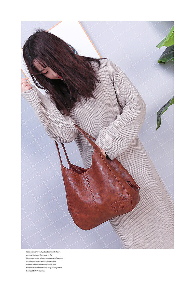 Vegan Handbags - Soft Leather Tote Bag for Stylish Everyday Use Vegan Leather Soft leather shoulder bag