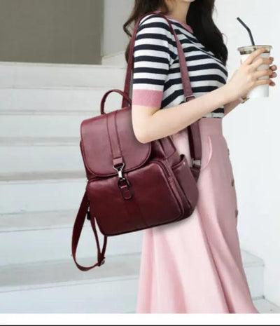 Genuine Leather Backpack - Soft Leather Backpack for Everyday Use Genuine Leather backpack soft leather backpack