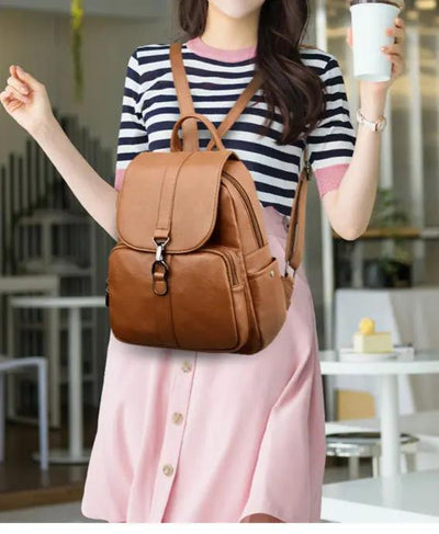 Genuine Leather Backpack - Soft Leather Backpack for Everyday Use Genuine Leather backpack soft leather backpack
