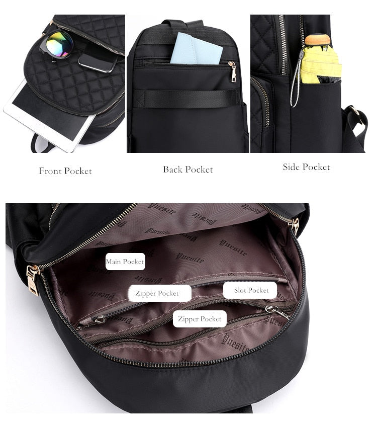 Nylon Women's Backpack for Stylish and Functional Daily Use Nylon Backpack Women Backpack