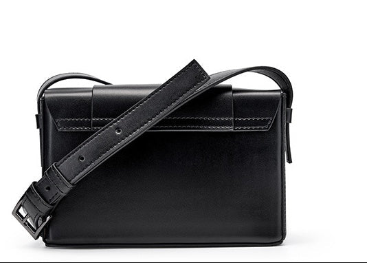 Genuine Leather Crossbody Bag - Small Square Woven Shoulder Bag Genuine Soft Leather Woven Small Square
