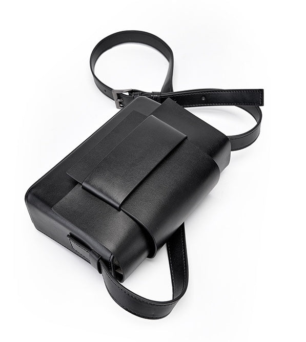 Genuine Leather Crossbody Bag - Small Square Woven Shoulder Bag Genuine Soft Leather Woven Small Square