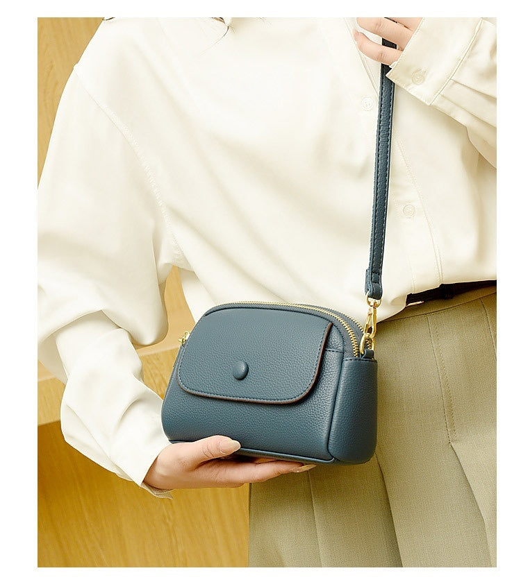 Vegan Leather Lightweight Soft Leather  Crossbody Bag Shoulder  Bag