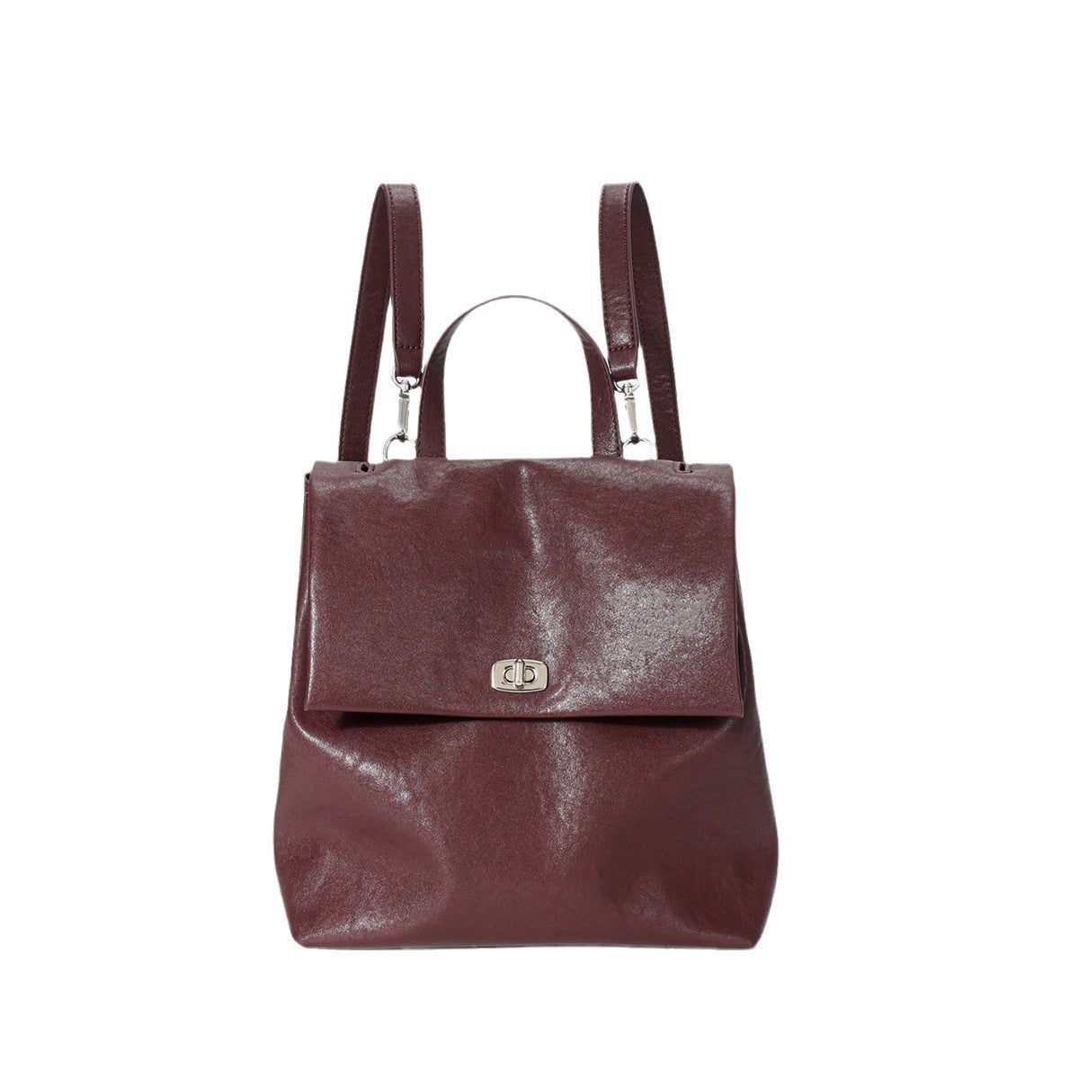 Genuine Leather Backpack Women's Large Capacity Backpack