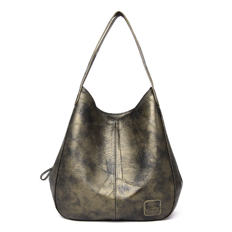 Vegan Leather Soft leather shoulder bag Tote Bag