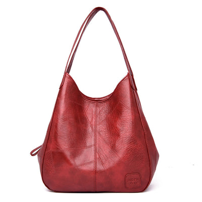 Vegan Leather Soft leather shoulder bag Tote Bag