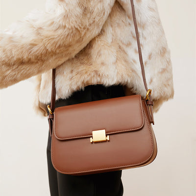Genuine Leather Tote Bag - Versatile Underarm Leather, Shoulder, and Crossbody Bag Genuine Leather Tote Bag Underarm Leath