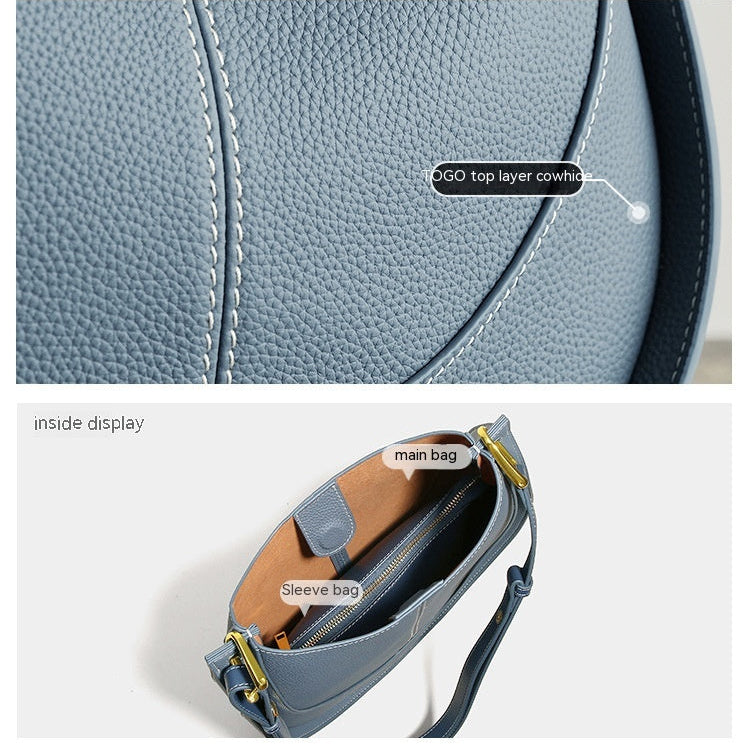 Genuine Leather Crossbody Bag – Stylish Shoulder Bag for Everyday Use 3 in 1 Fashion Women Anti-Theft Backpack