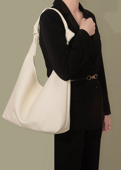 Vegan Leather Tote Bag | Large Capacity Shoulder Bag Vegan Soft Leather Tote Bag Shoulder Ba