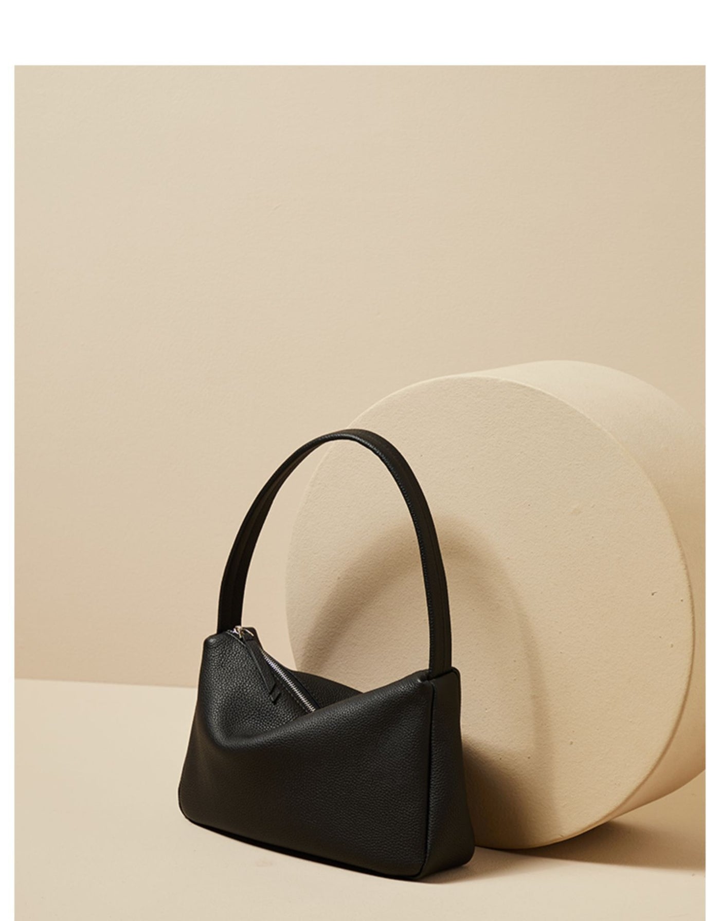 Genuine Leather Shoulder Tote Bag - French Style Underarm Bag Genuine Leather French Style Shoulder U