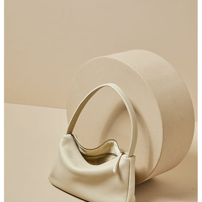 Genuine Leather Shoulder Tote Bag - French Style Underarm Bag Genuine Leather French Style Shoulder U