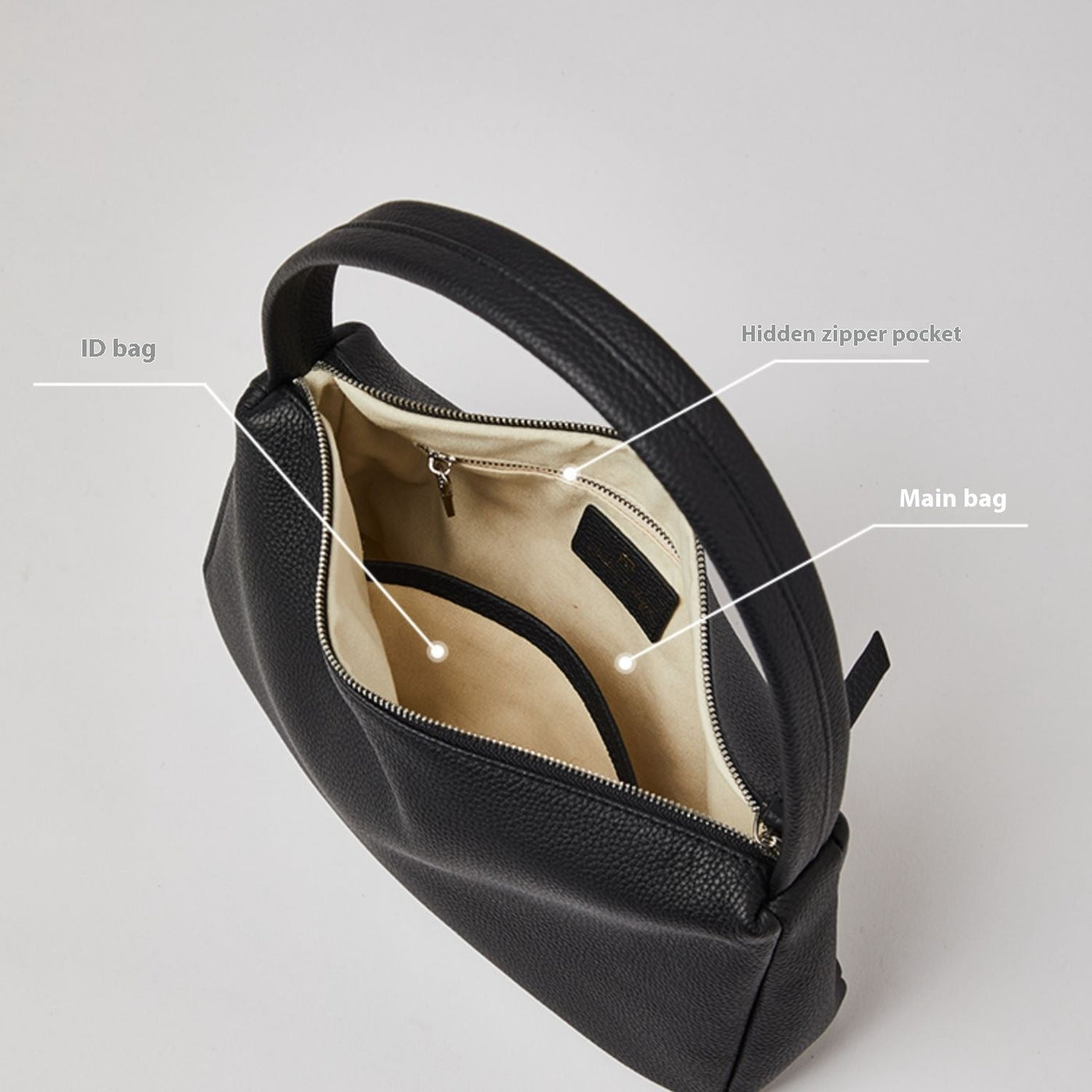 Genuine Leather Shoulder Tote Bag - French Style Underarm Bag Genuine Leather French Style Shoulder U