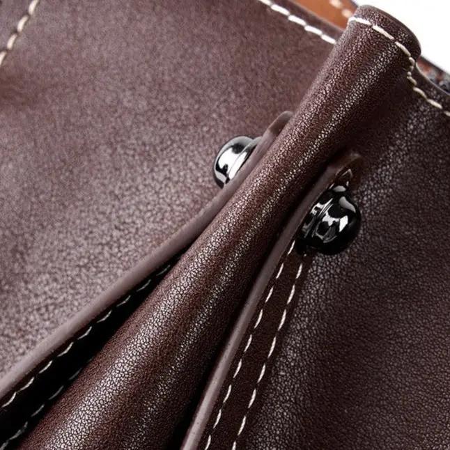 Genuine Leather Shoulder Bag - Large Capacity Tote Bag Genuine Leather Large Capacity Shoulder