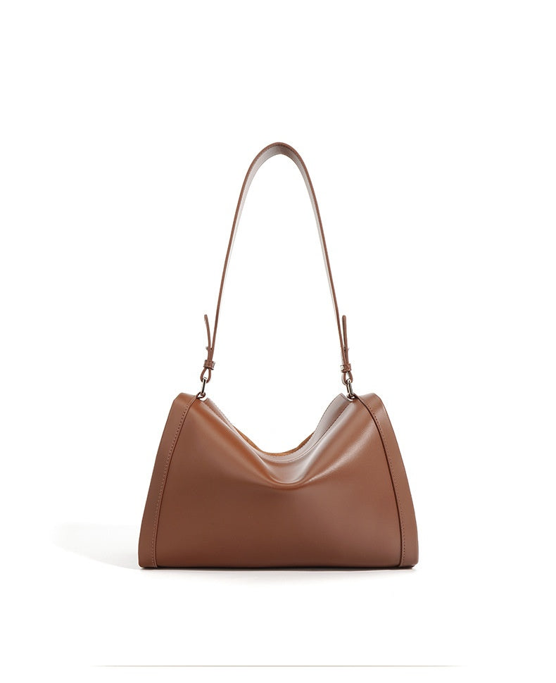 Genuine Leather Shoulder Bag - Stylish Messenger Tote and Crossbody Bag Genuine Leather Shoulder Messenger Bag