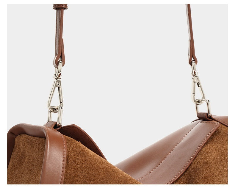 Genuine Leather Shoulder Bag - Stylish Messenger Tote and Crossbody Bag Genuine Leather Shoulder Messenger Bag
