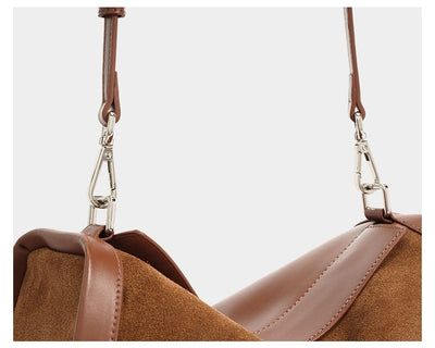 Genuine Leather Shoulder Bag - Stylish Messenger Tote and Crossbody Bag Genuine Leather Shoulder Messenger Bag