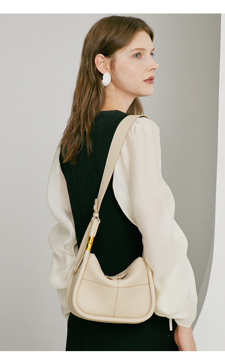 Genuine Leather Tote Bag - Versatile Shoulder and Underarm Bag Genuine Leather Bag Tote Bag Shoulder Ba