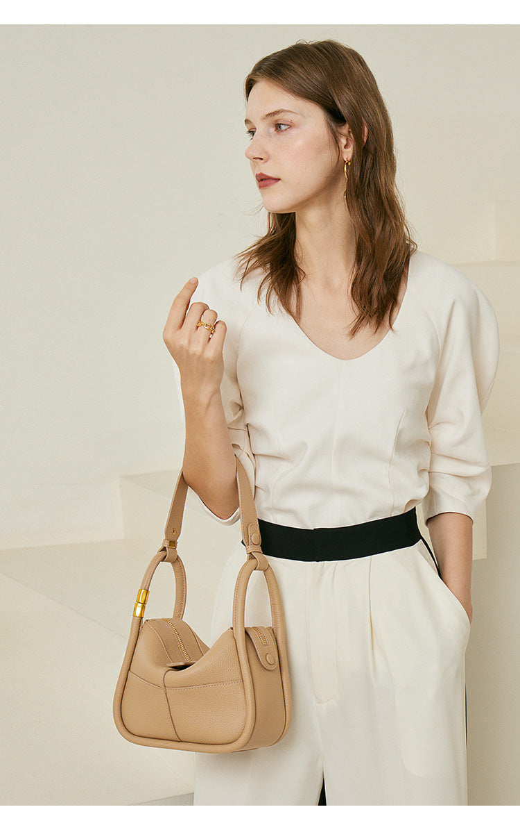 Genuine Leather Tote Bag - Versatile Shoulder and Underarm Bag Genuine Leather Bag Tote Bag Shoulder Ba