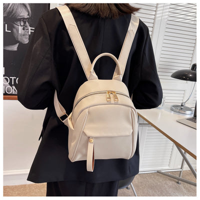 Vegan Leather Small Backpack - Soft and Lightweight Mini Bag Vegan Leather Backpack Soft Small Bags