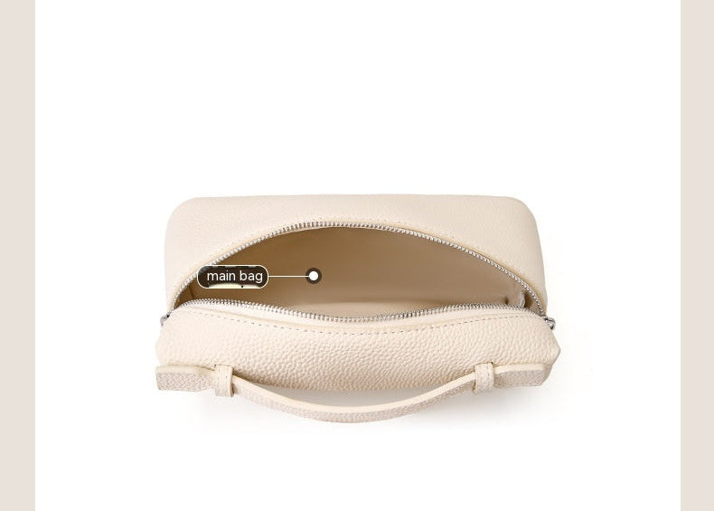 Genuine Leather Messenger Bag - Portable Box Crossbody Shoulder Bag Underarm Bag - Bagbagsitter