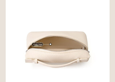 Genuine Leather Messenger Bag - Portable Box Crossbody Shoulder Bag Underarm Bag - Bagbagsitter