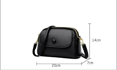 Vegan Leather Crossbody Bag - Lightweight and Soft Shoulder Bag Vegan Leather Lightweight Soft Leather