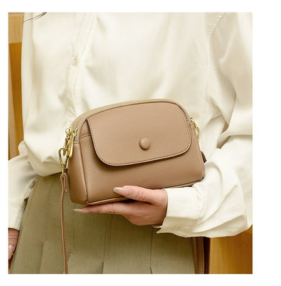Vegan Leather Crossbody Bag - Lightweight and Soft Shoulder Bag Vegan Leather Lightweight Soft Leather