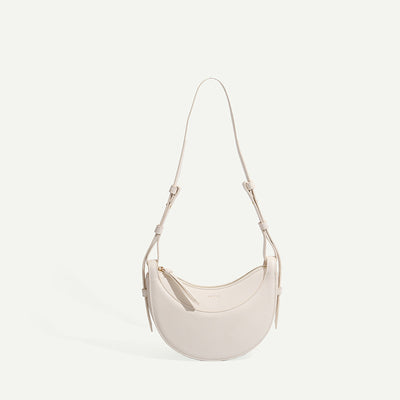 Genuine Leather Bag Tote Bag Crescent Shape Bag