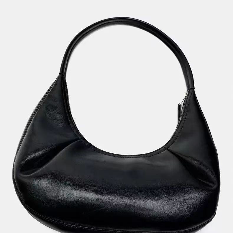 Vegan Leather Shoulder Bag - Selenodont Underarm Tote Bag Vegan Leather Selenodont Shoulder Bag Un