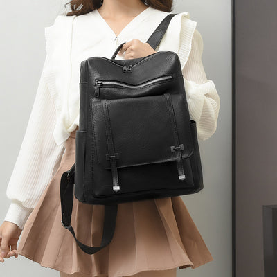 Vegan Leather Women's Backpack with Large Capacity Vegan Leather Large Capacity Women's Ba