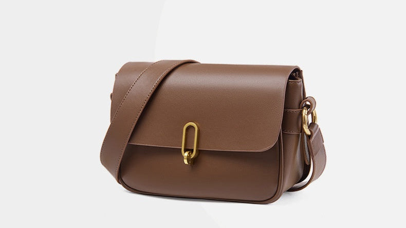 Genuine Leather Crossbody Bag - Stylish Shoulder Tote for Everyday Use Genuine Leather Crossbody Shoulder Bag U