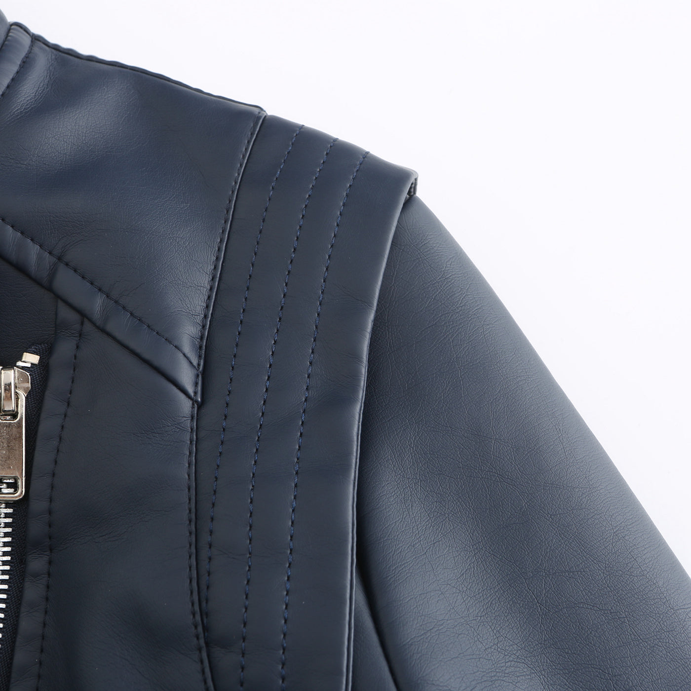 Women Vegan Leather Coat - Slim-fit Leather Jacket for Women - Bagbagsitter