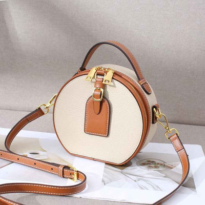 Genuine Leather Small Tote Bag Shoulder Bag Crossbody Bag